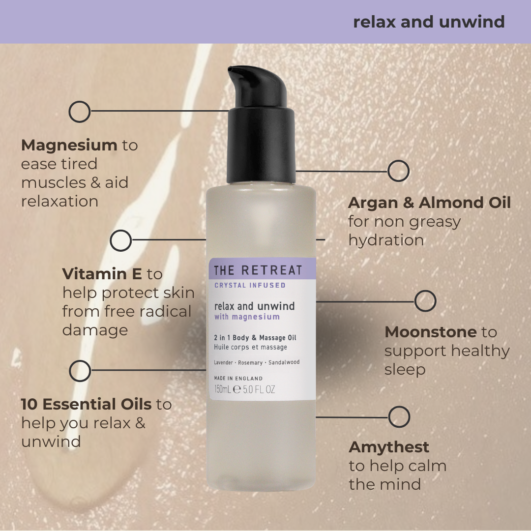 Relax and Unwind 2 in 1 Body & Massage Oil